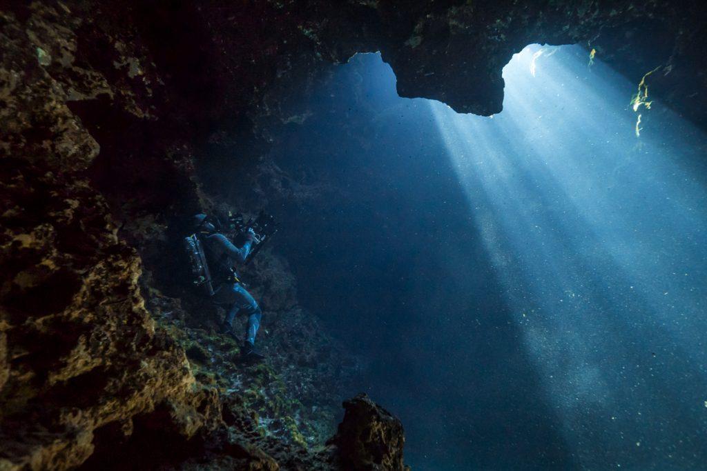 Doug Anderson filming underwater scenics is Florida SpringsBBC Netflix Apple TV Wildlife Filming Filmmaking Underwater Natural History Ocean Cinematography Gates  Housings Nauticam REvo Rebreathers SCUBA  Springs